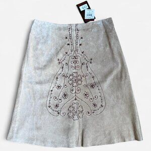 Danier Genuine Suede Leather Skirt